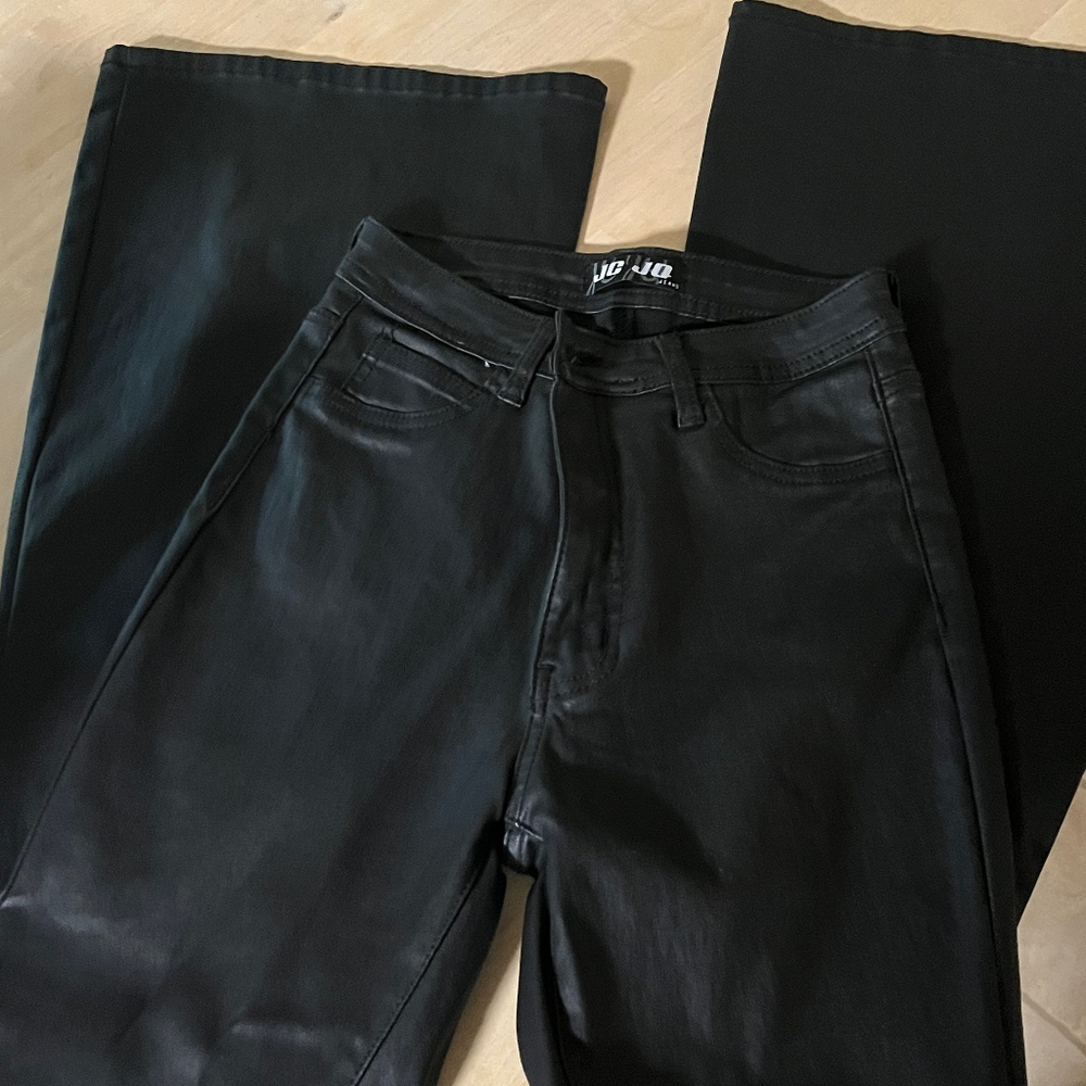 Black leather pants